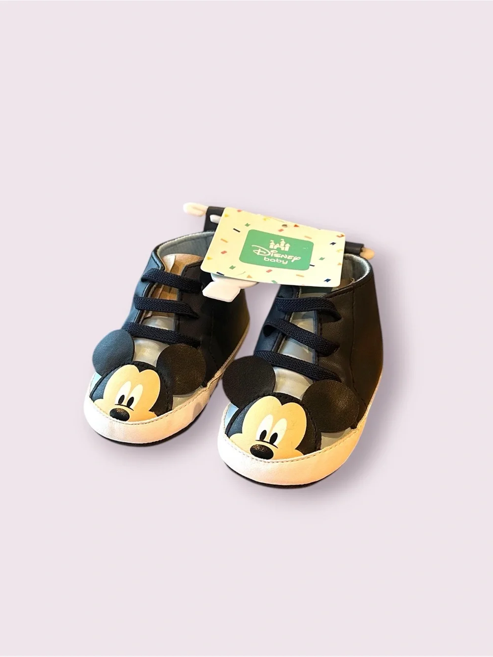 NWT Disney Baby Navy Blue Mickey Mouse Baby Sneakers Size 6-9 Months